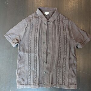 J Crew cable knit polo